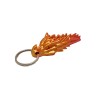 Brelok do kluczy - smok złoto-czerwony
