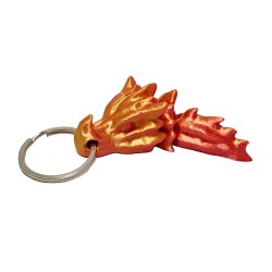 Brelok do kluczy - mały smok złoto-czerwony