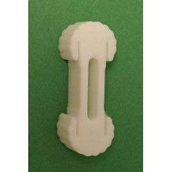 Złączka torów drewnianych w kolorze białym