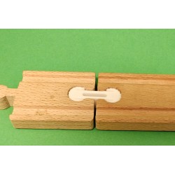 Złączka torów drewnianych w kolorze białym