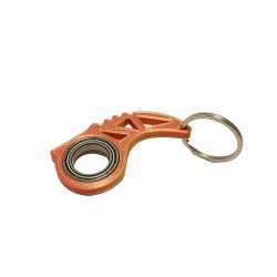 Brelok do kluczy - keyrambit złoto-czerwony